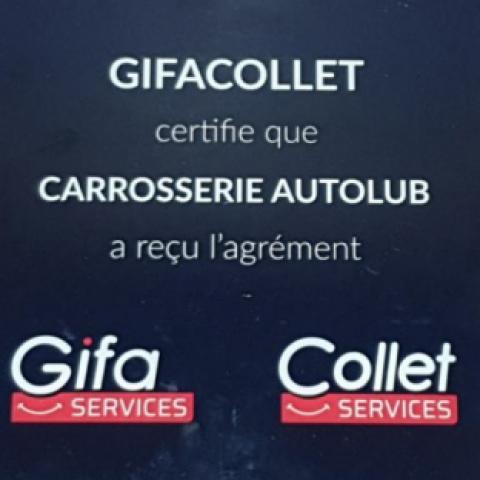 Agrement gifacollet de votre  carrosserie AUTOLUB