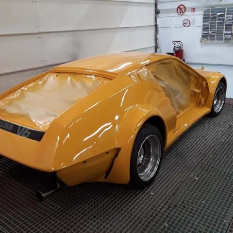 Peinture ALPINE RENAULT A310 aux couleurs Calberson - Suite